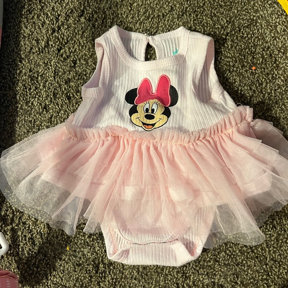 Pink Minnie Mouse Baby Dress